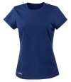 S253F Women's Spiro Quick Dry Short Sleeve T Shirt Navy colour image